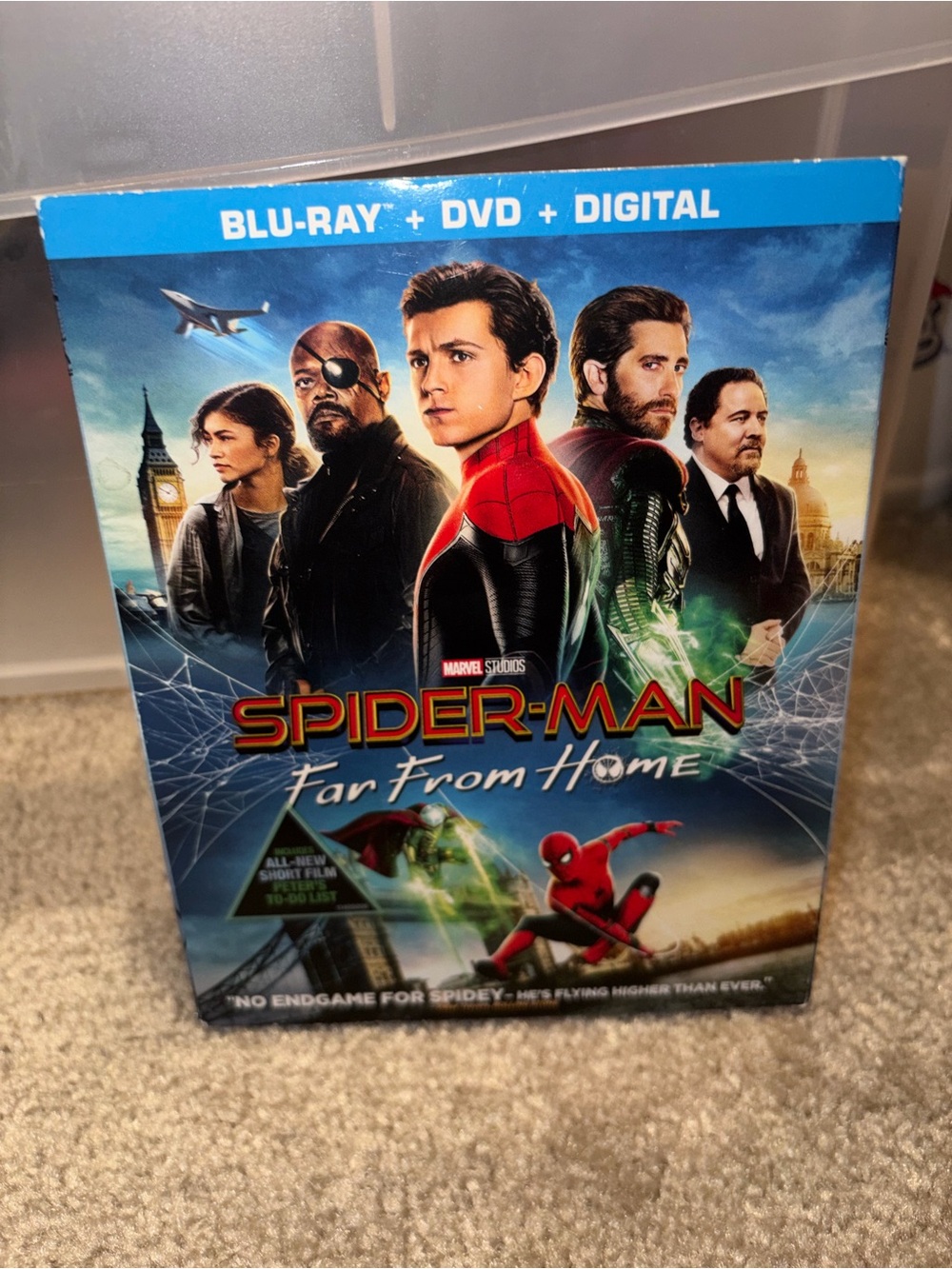 Marvel Spider-Man Far From Home Blu-ray + DVD + Digital - Blue, Red, Black